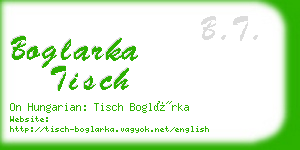 boglarka tisch business card